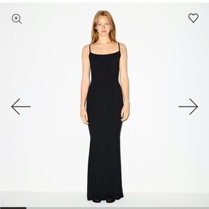 SKIMS Black Maxi Dress